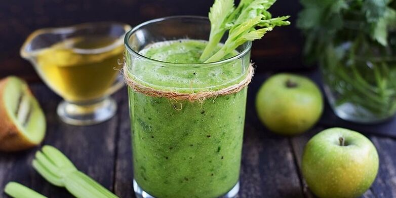 зелёный коктейль для похудения